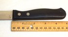 Don Serrated Steak Knife Riveted Black Handle 9.5" Stainless blade & flat blade — photo 4