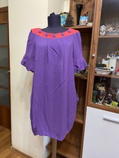 MARC BY MARC JACOBS SILK PURPLE PLEATED BUBBLE SHORT CUTE DRESS-S