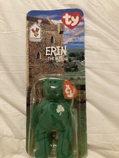 TY McDonald's Teenie Beanie - ERIN The Bear Irish 1999  5 inch 