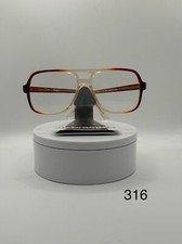 True Vintage Eyeglasses NOS Double Bar Style Brown Fade Frame