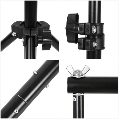 3x2.1m Fotostudio Hintergrundsystem Teleskop Hintergrund Stativ mit Tasche - Bild 12 von 12