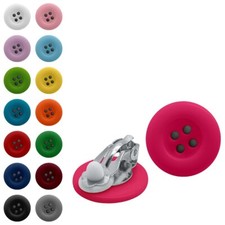 hübsche Ohrclips Knöpfe Knopf viele Farben bunt Ohrschmuck Ohrringe Ohrstecker