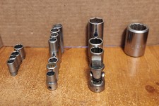 Proto Sockets -- 1/4" - 3/8" - 1/2" - 3/4" Drives -- Made in the USA -- Lot 3189
