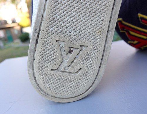 LOUIS VUITTON SHOES 42 shoe sneaker sneakers logo 8 high top navy white red - Bild 18 von 22