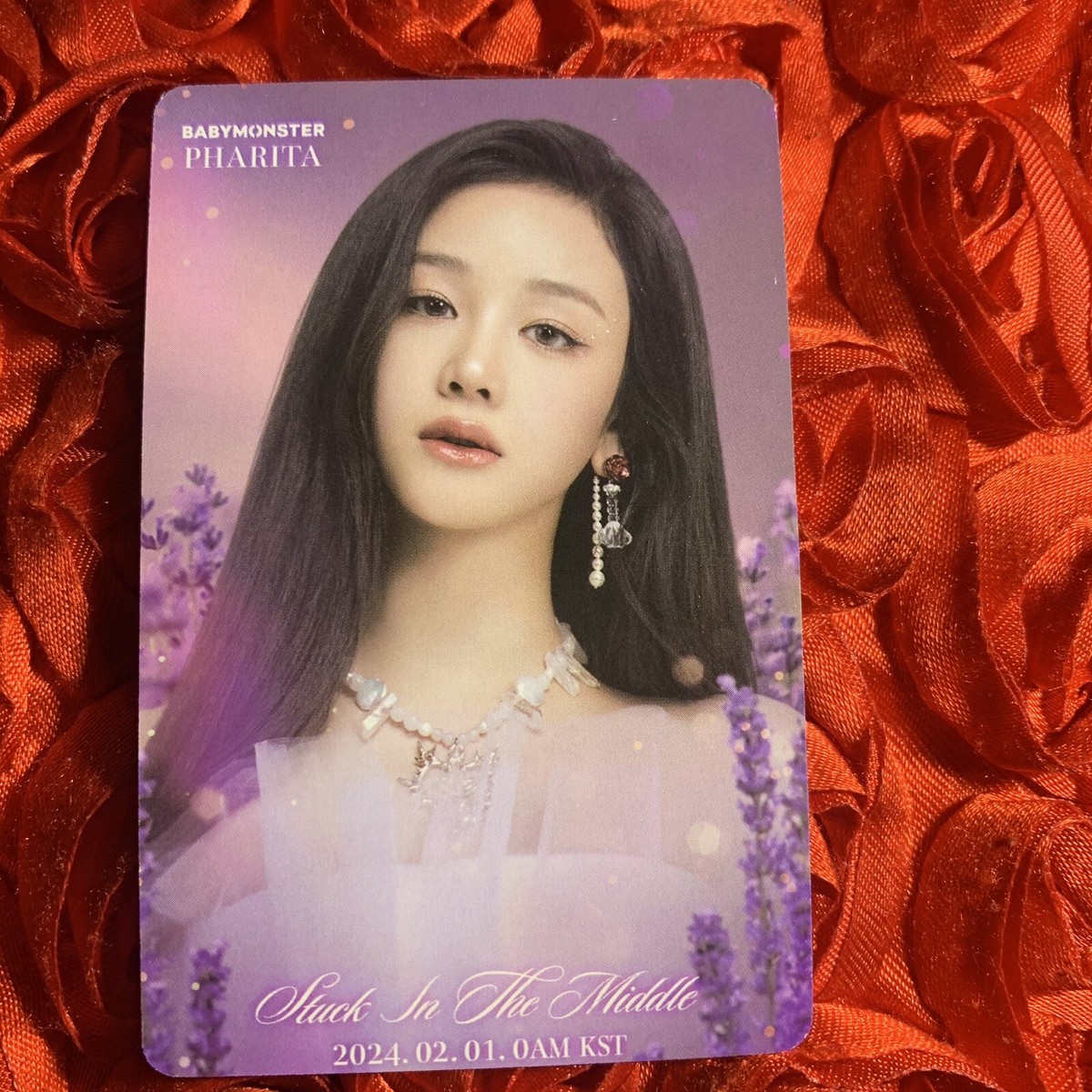 PHARITA BABYMONSTER SNOW PURPLE Edition Celeb K-POP Girl Photo