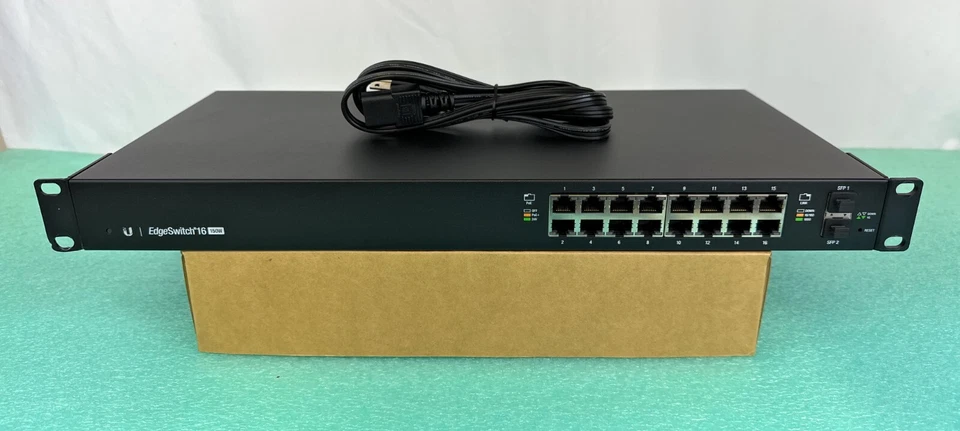 Ubiquiti ES-16-150W EdgeSwitch 16-Port Managed PoE+ Gigabit Switch mit SFP