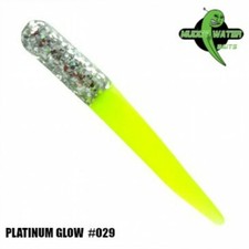 Muddy Water Baits 2.5" MW029 Platinum and Glow (Galric), Count 36