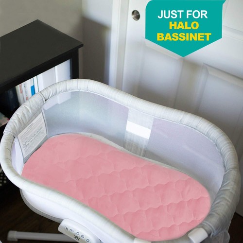 Waterproof microfiber bassinet mattress cover, 2 pack, pink - Picture 6 of 6