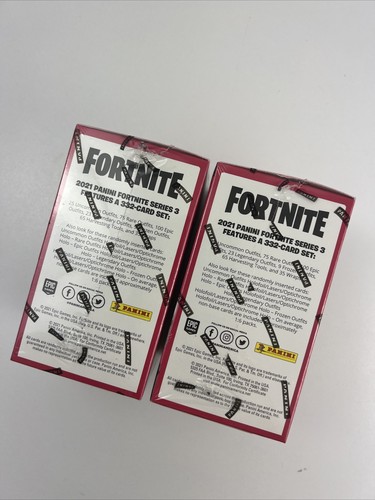 NEW 2021 TWO Panini Fortnite Series 3 Trading Card BLASTER Box 6-Pack SEALED X2 - Picture 2 of 6