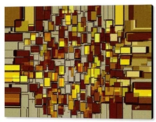 Urban Dwellings No 2, 24"x36", Print on Metal