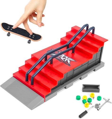 Fingerboard Finger Skateboard gifts Hot Mini Skate Park Ramp Parts Deck Tech ?? - Picture 12 of 12