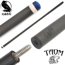 RAVEN Carbon Fiber Pool Cue - Shaft Only 12.4mm, 29" 3/8-10, TAOM Fusion tip