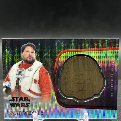 Snap Wexley M-6 05/10 Helmet Medallion 2016 Force Awakens Topps Star Wars Card