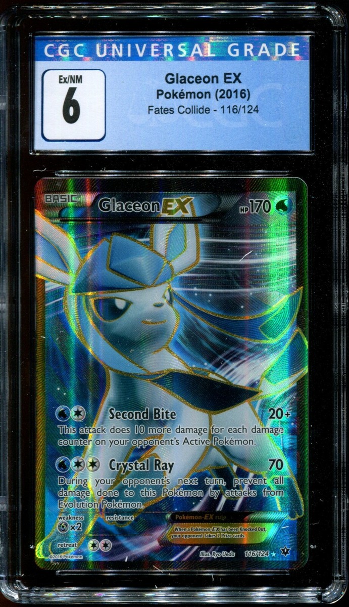 Glaceon EX Full Art - CGC 6 - Pokemon Fates Collide 116/124 Glaceon EX Full Art - CGC 6 - Pokemon Fates Collide 116/124