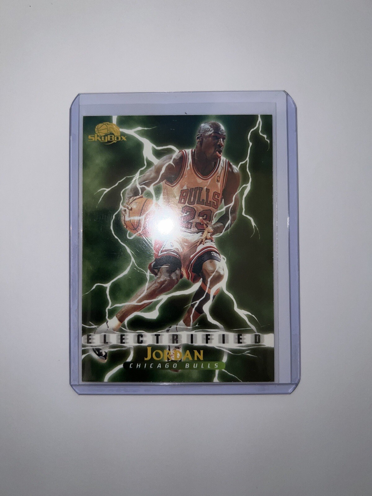 MICHAEL JORDAN 1995 SKYBOX PREMIUM #278 ELECTRIFIED CARD CHICAGO BULLS NBA MJ