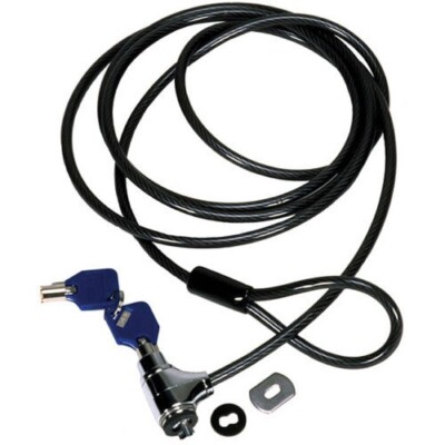 Lot of 3 CODI A02001 Security Laptop Key Cable Lock