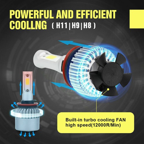 Combo 9005 H11 H11 LED Headlight Kit for 2011-2018 Toyota Sienna Hi-Lo & Fog - Bild 10 von 12