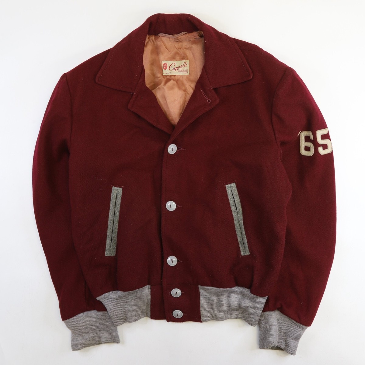 Vintage McMaster University Cappelli Wool Varsity Jacket Size Medium 1965  60s