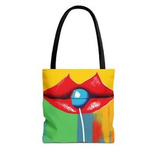 New Bold Graphic Tote Bag, Fun, Colorful, Art-Inspired, Gift Idea