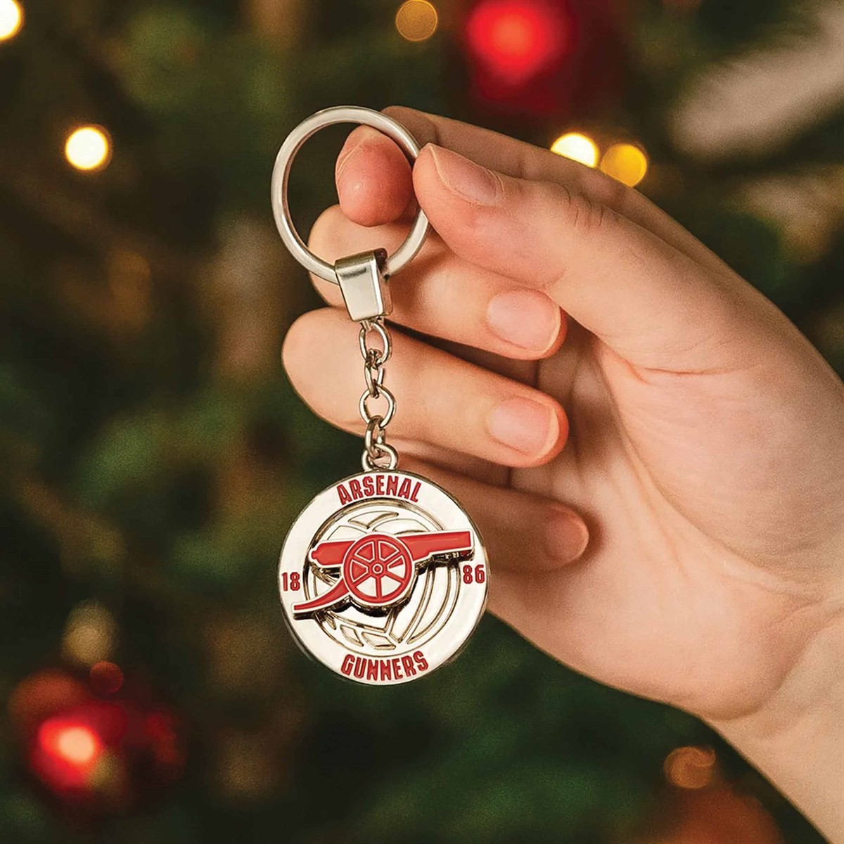 Arsenal FC Fidget Spinning Keyring, Keyrings, Sports, Gift