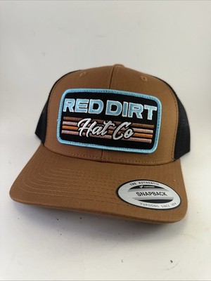 Red Dirt Hat Co Unisex Adults Solid Snapback Hat Mesh Back Adjustable One Size