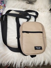 KALIDI Small Sling Bag Crossbody Purse for Women Men Multi Position Waist Cream