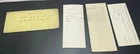 ANTIQUE CIVIL WAR DOCUMENT LOT 3 RETURN OF CLOTHING GEAR 67th REGT OHIO 1864