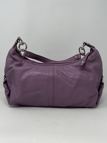 "Bolso de hombro de cuero púrpura Ashley Hobo COACH M1261-F19761 13""x6,5""x4,5""" - Imagen 9 de 19