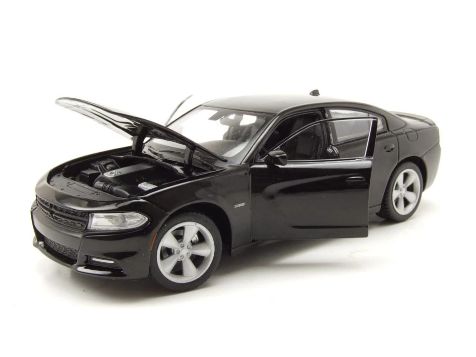 Dodge Charger R/T 2016 Nero Modellino 1:24 Welly - Immagine 4 di 4