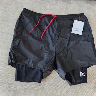 NWT District Vision Size Medium Ripstop Layered Trail Shorts Black