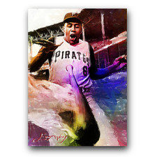 Willie Stargell #36 Art Card Limited 32/50 Vela Signed (Pittsburgh Pirates)