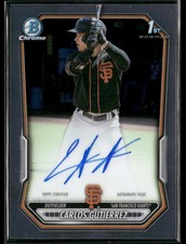 2026 Bowman Baseball Carlos Gutierrez #CPA-CGU 1st Bowman Chrome Auto