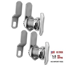 5/8" Thumb Operated Offset Cam Lock, RV Compartment Latch, 5/8 Inch - 2 Pack