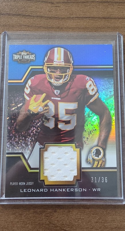 2011 Topps Triple Threads - Unity Relics Leonard Hankerson #TTUSR-112 31/36 RC