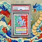 1995 P.M. JAPANESE TOPSUN #130 GYARADOS BLUE BACK PSA 8