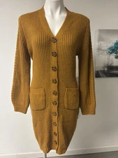 olive and oak sweater Cardigan Bottom Up Size L Great Condition
