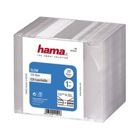 Hama Cd-Slim-Box, 20Er-Pack, Transparent, Vorratspack (00011521) #25254885