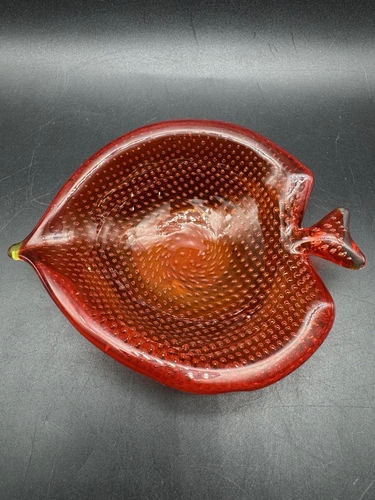 Murano? Glass Fish Bowl Dish  Art Hand Blown  Vintage