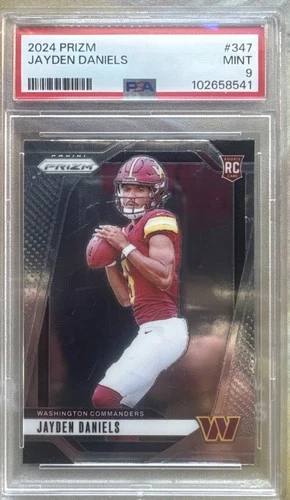 2024 Panini Prizm - Rookies Jayden Daniels #347 (RC) PSA 9