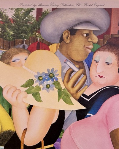 Very Early STREET MARKET Limited Edition Print Signed By Beryl Cook (1985) - Picture 3 of 7