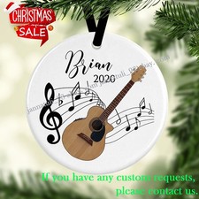 Acoustic Guitar Ornament,Guitar Gifts,Christmas Ornaments,Guitar Decor,Music ...