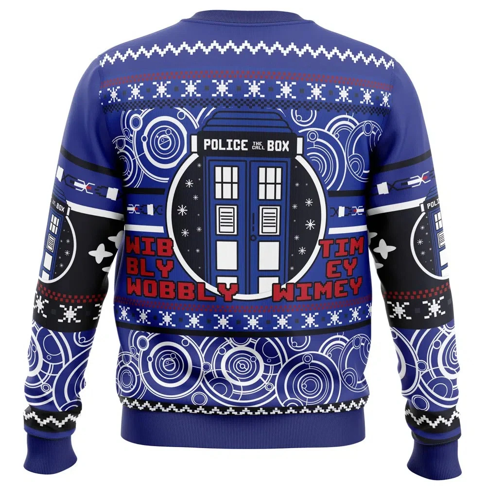 Doctor Who Through Time and Space Christmas Ugly Sweater