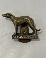 VTG Antique Greyhound Brass Door Knocker Dog Home Decor Animal