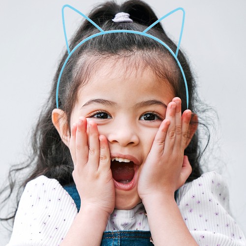 24 Pcs Children's Headband Girl Cute Cat Ears Hair Hoop Headbands for Girls - Zdjęcie 10 z 12