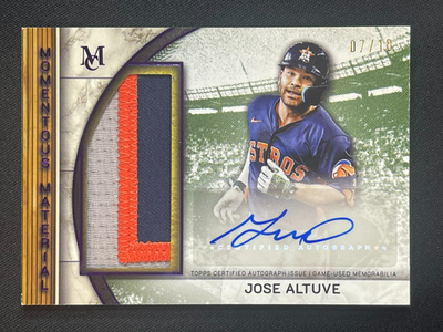 #ad #ad JOSE ALTUVE 10 GAME USED JUMBO PATCH AUTO AUTOGRAPH 2025 TOPPS MUSEUM ASTROS 1 $279.98