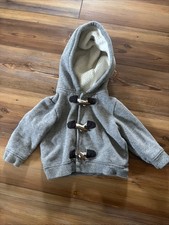 Carters Baby Toddler 18 Month Grey Hooded Toggle Coat Jacket Unisex