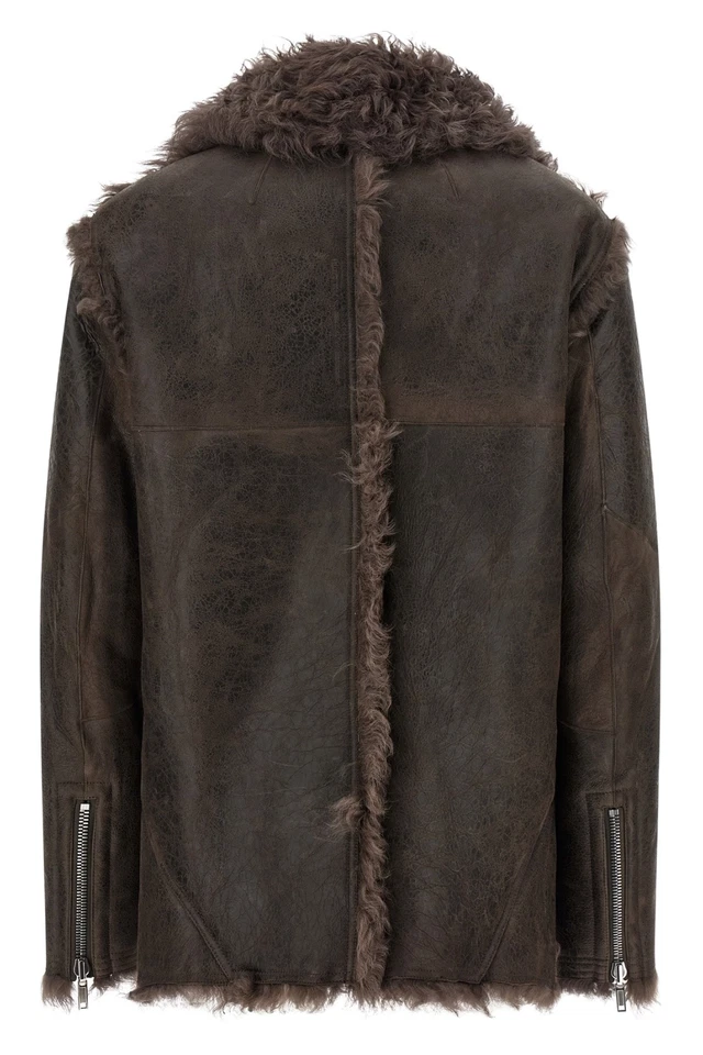 RICK OWENS CONCORDIANS взрыватель коричневый кожаная куртка новый и подлинный - Изображение 2 из 2