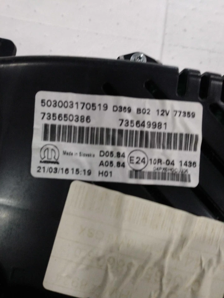 Medidor de velocímetro usado se adapta a: Jeep Renegade 2016 tacómetro de clúster MPH 160 MPH 3 Foto 4 de 4