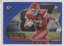 2021 Panini Playoff Behind The Numbers Blue Prizm Travis Kelce #BTN-TKE 05ye
