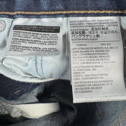 Jeans Levis uomo 31 blu 511 slim dritto vita media lavaggio scuro elasticizzato - Foto 3 di 13